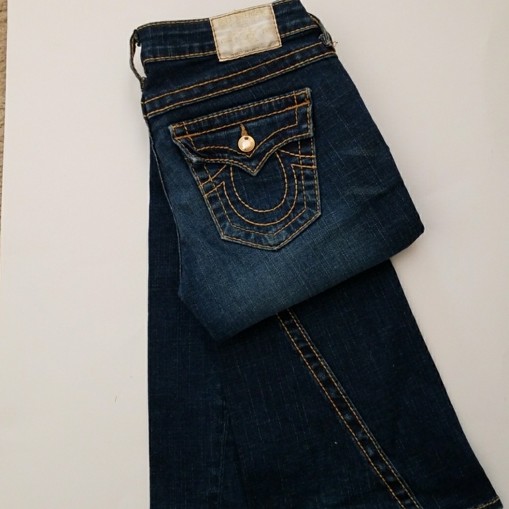 TRUE RELIGION GOLD CRYSTAL JEANS
